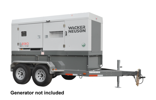 Wacker Neuson MGT4E Trailer, Electric, Dual Axle, 6000LB Each